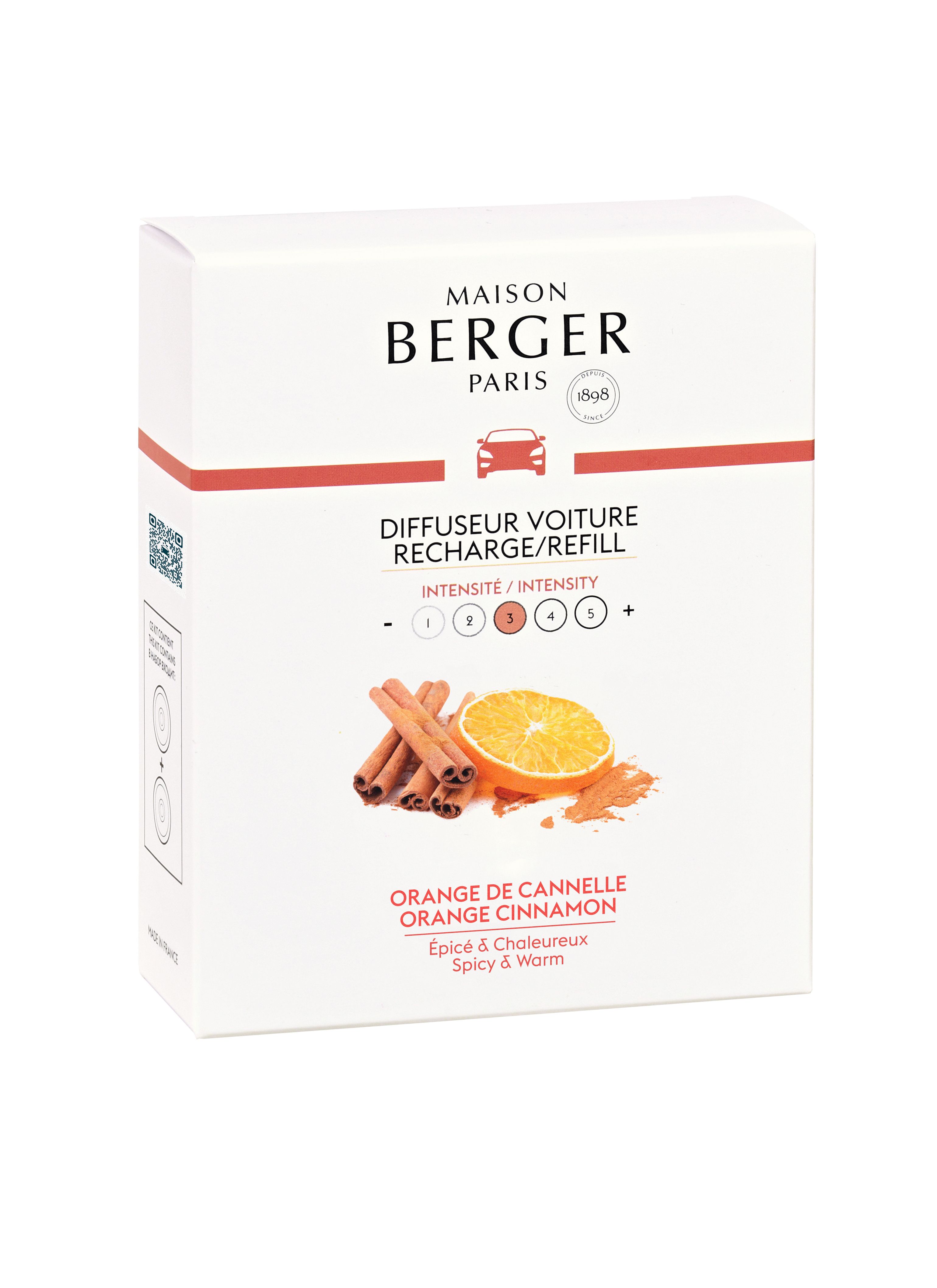 Maison Berger - Cofanetto 2 Ricariche per diffusore Auto Orange e